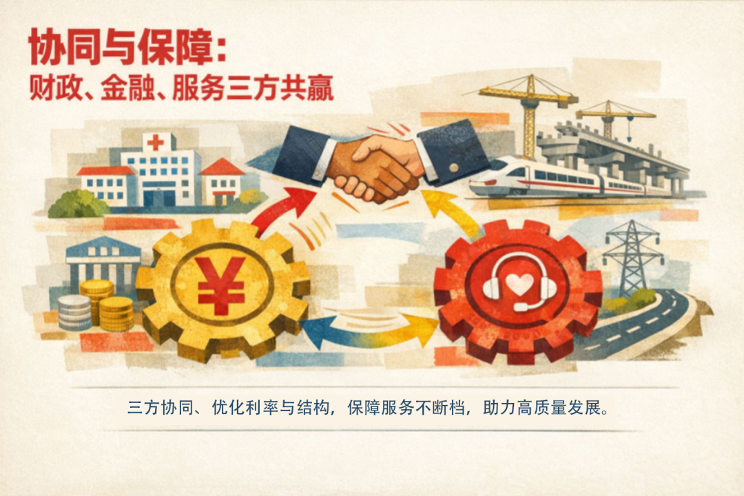 协同与保障：财政、金融、服务三方共赢