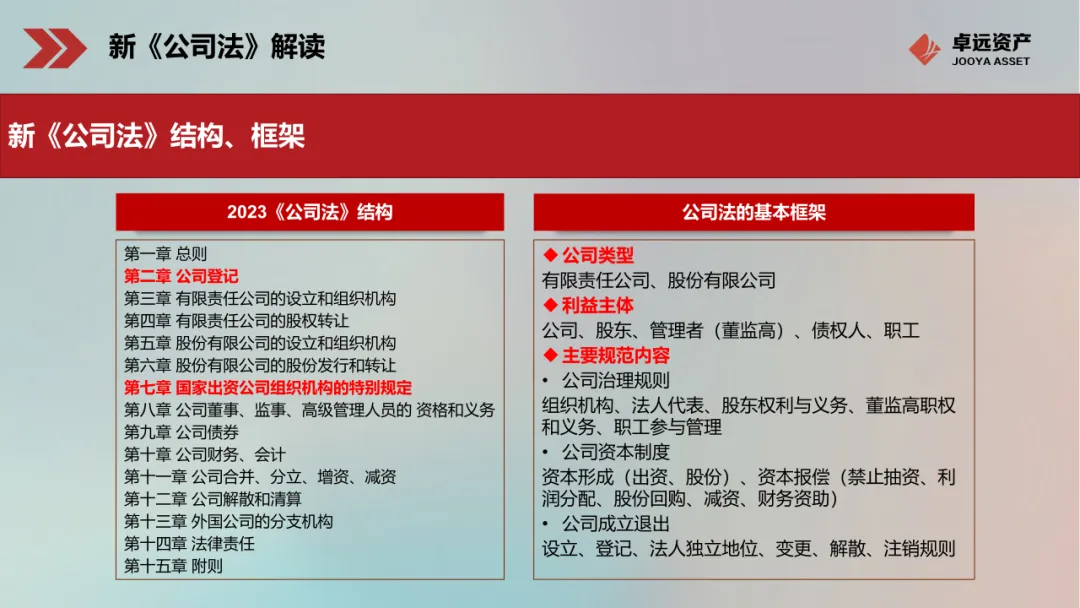 新公司法结构与制度框架解析